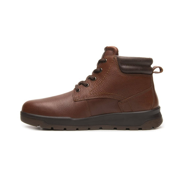 Botines Flexi Outdoors Para Hombre De Piel 414904 Nogal Moda