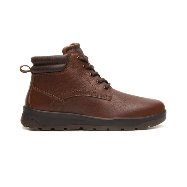 Botines Flexi Outdoors Para Hombre De Piel 414904 Nogal Moda