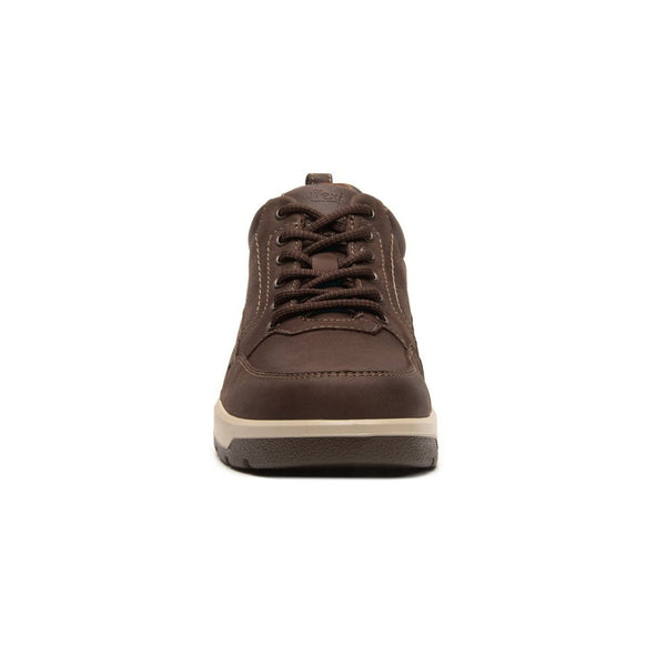 Tenis Sneakers Para Hombre Casuales Flexi 414907 Piel Café