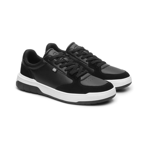 Tenis Sneakers Para Hombre Flexi 417501 Negro Urbano Confort
