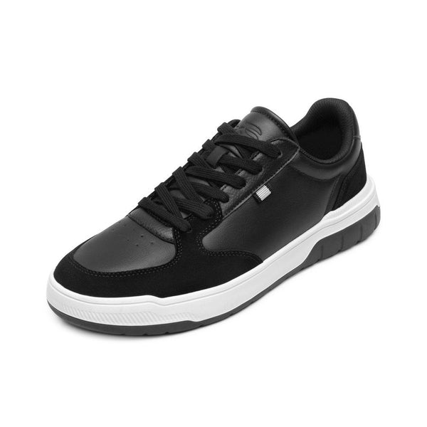 Tenis Sneakers Para Hombre Flexi 417501 Negro Urbano Confort