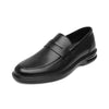 Mocasin Negro Flexi Para Hombre Clasico 417703 Con Capsula