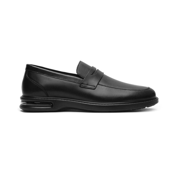 Mocasin Negro Flexi Para Hombre Clasico 417703 Con Capsula