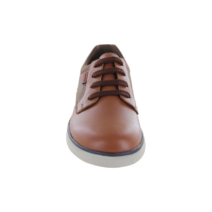Zapato de vestir Audaz para niño en Piel miel Justin y tonos café