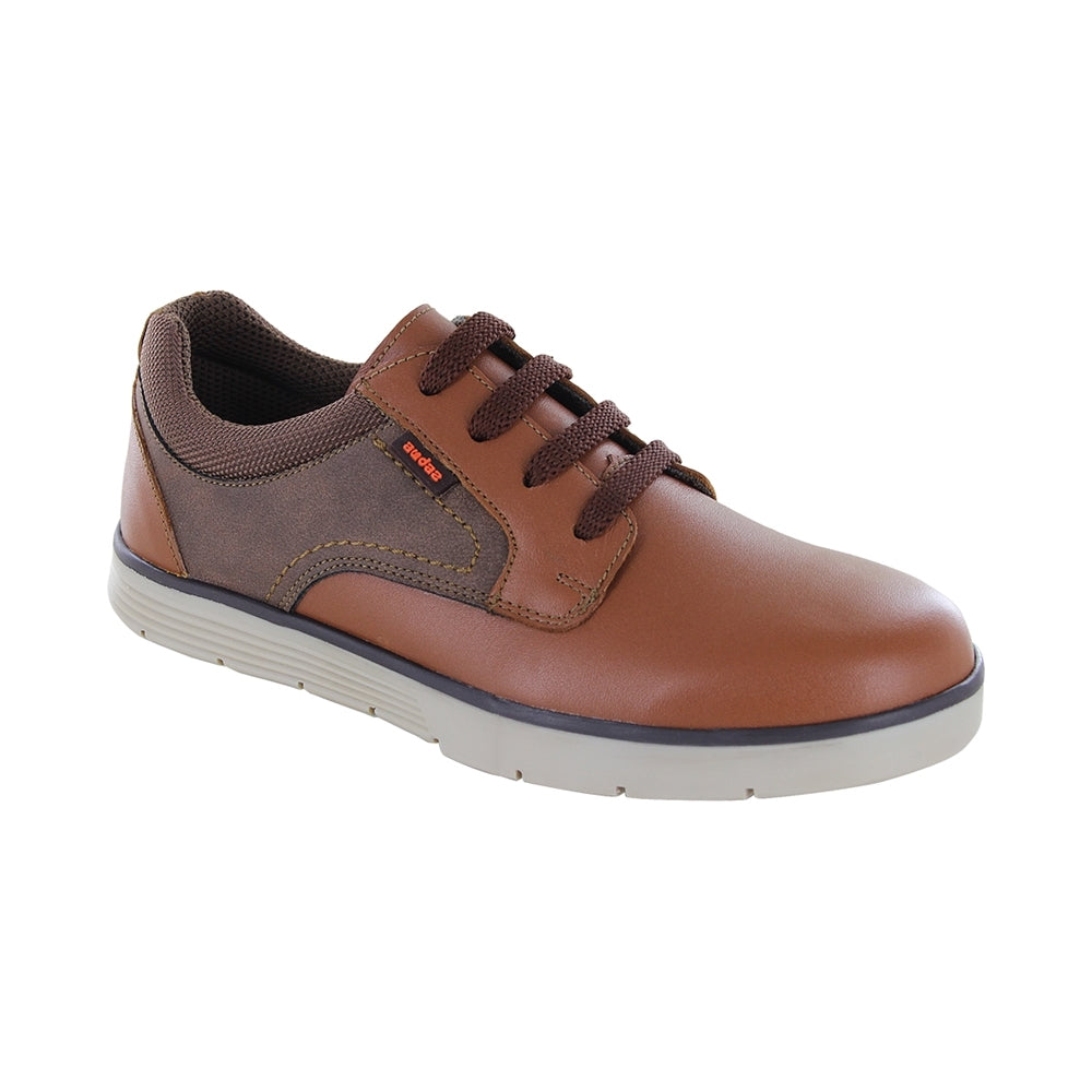 Zapato de vestir Audaz para niño en Piel miel Justin y tonos café