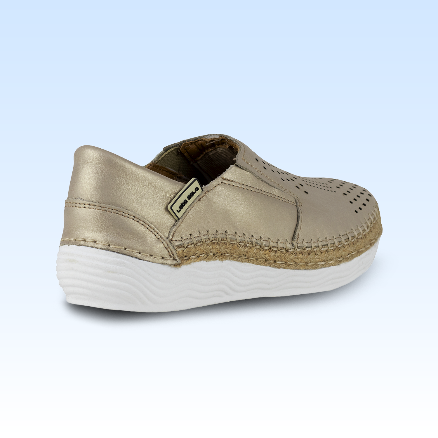 Zapato Mocasín Judy Dama Lobo Solo 5079 Platino