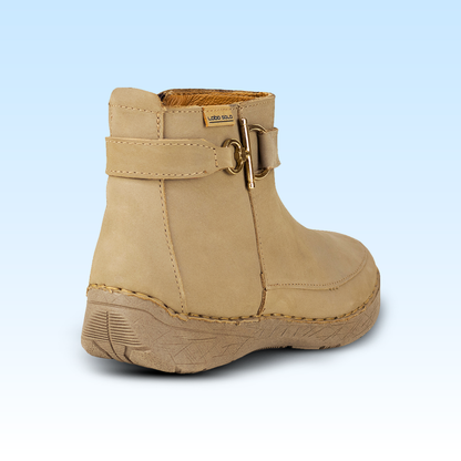 Botín Confort Casual Para Dama Lobo Solo 5697 Taupe