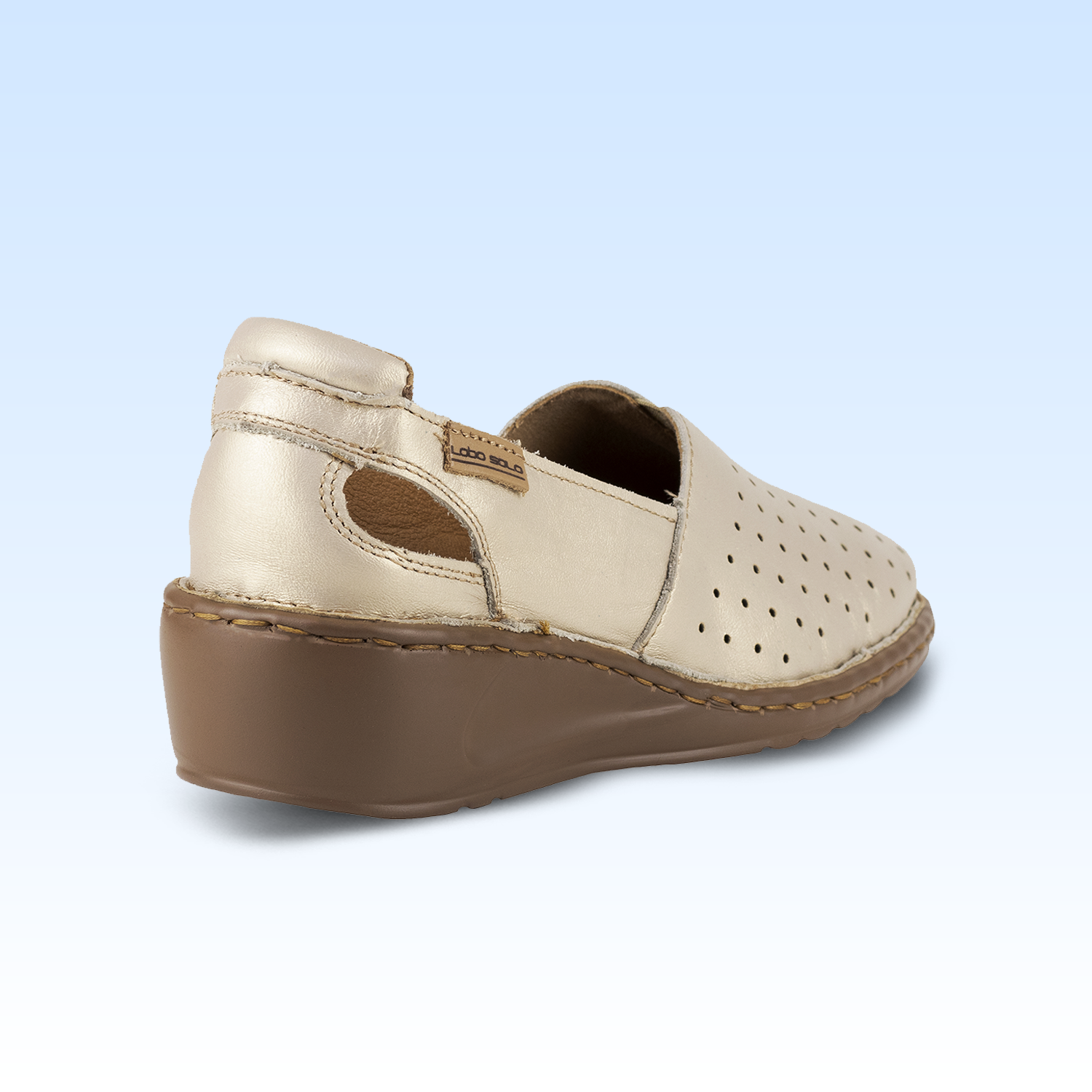 Mocasines Confort Para Dama Lobo Solo 4848 Platino