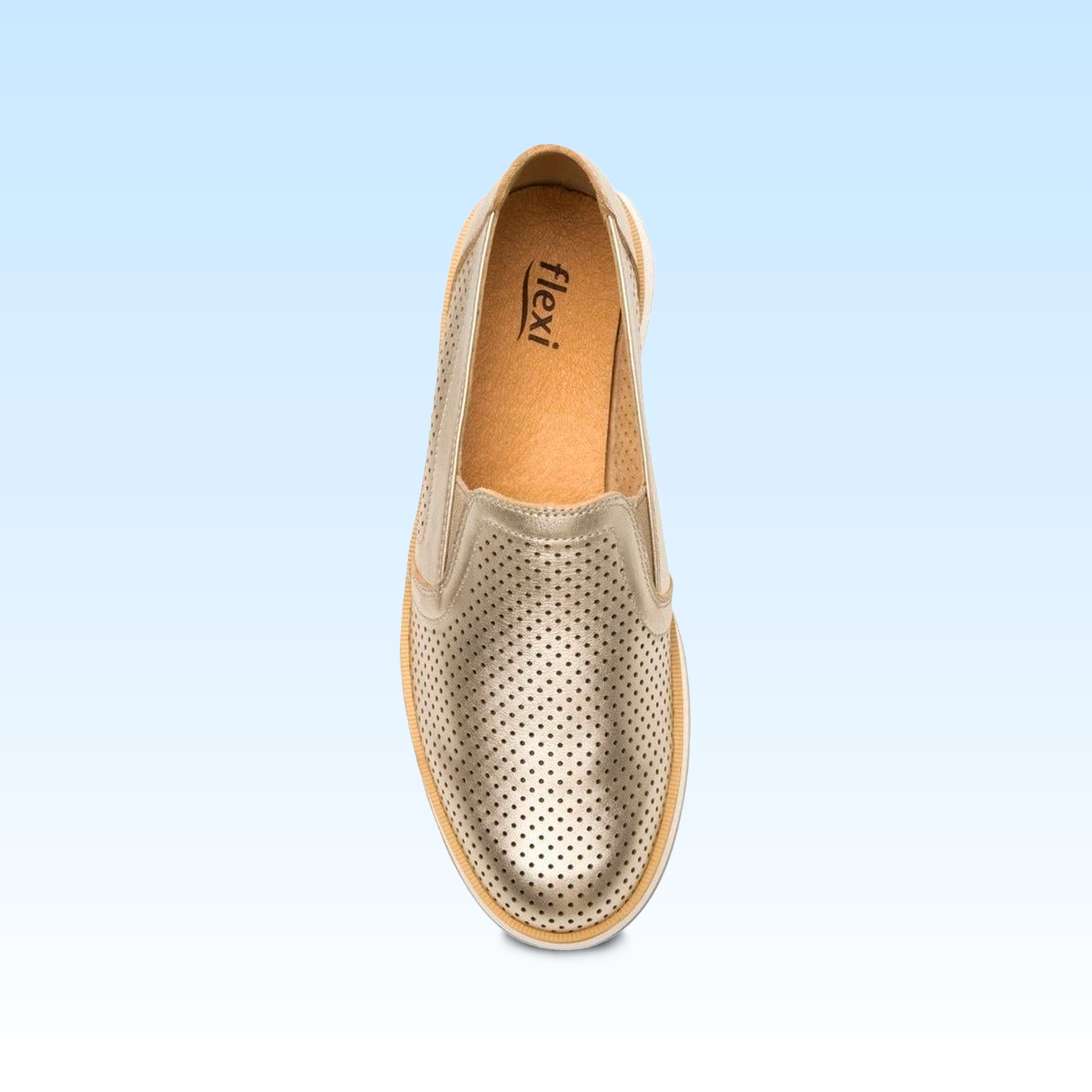 Slip On Casual Dama Flexi Rosaura 119302 Oro