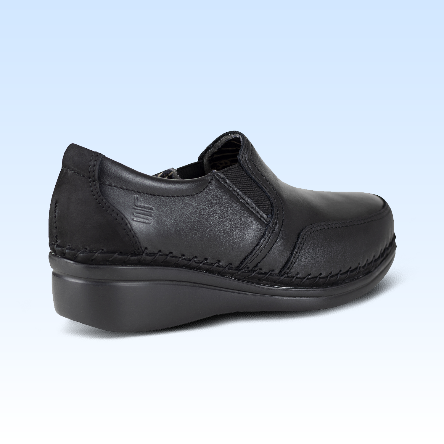Zapato De Tacón Dama Lobo Solo Jessi 4706 Algodón Negro
