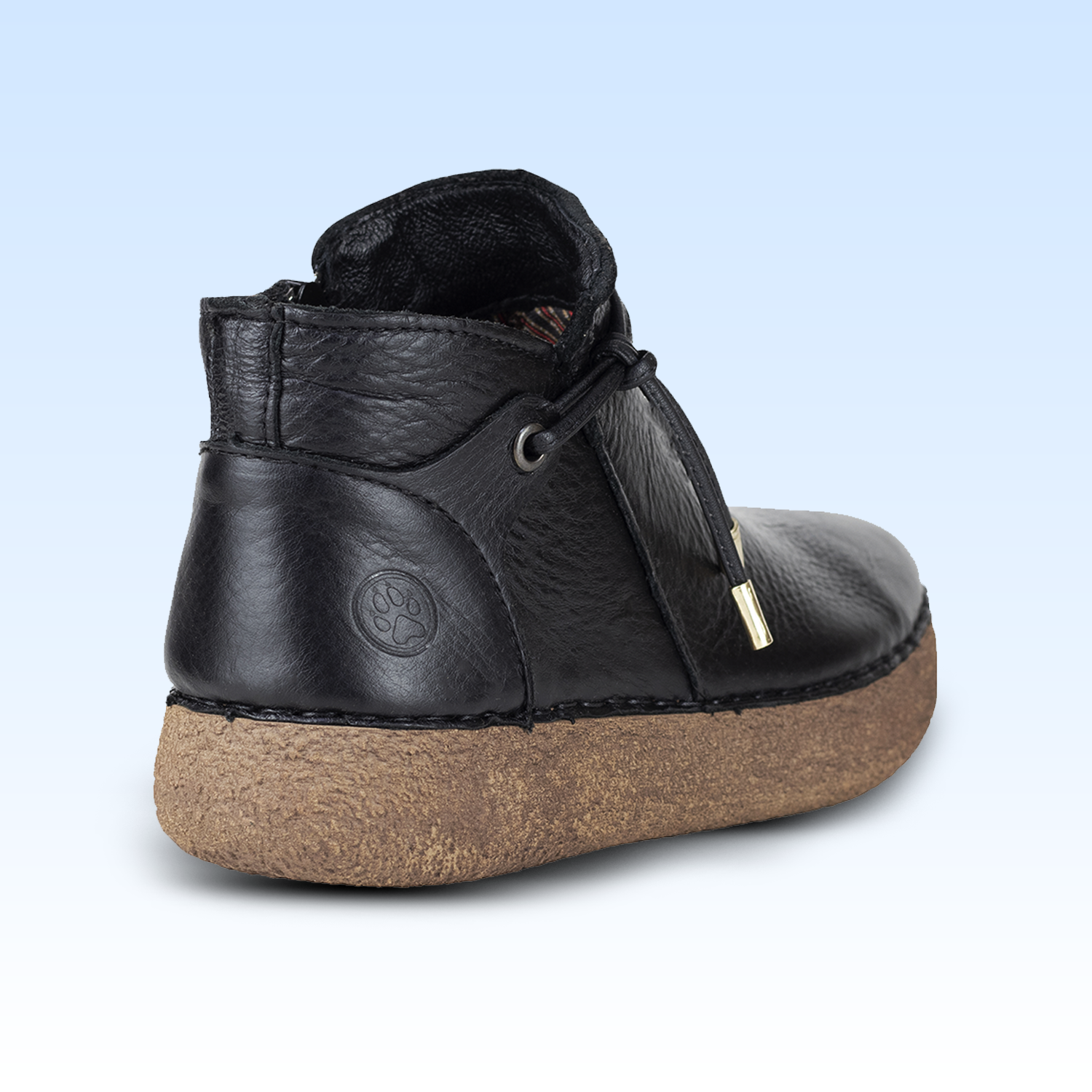 Botín Casual de Marca Lobo Solo Para Dama 4828 Negro