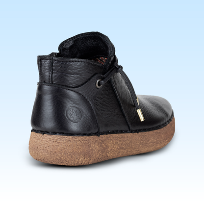 Botín Casual de Marca Lobo Solo Para Dama 4828 Negro