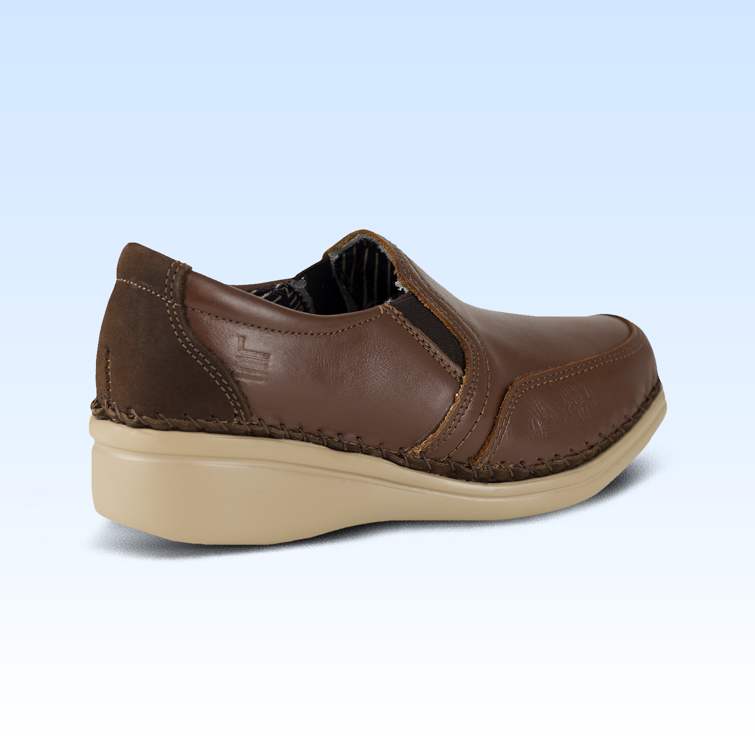 Zapato De Tacón Dama Lobo Solo Jessi 4706 Algodón Caoba