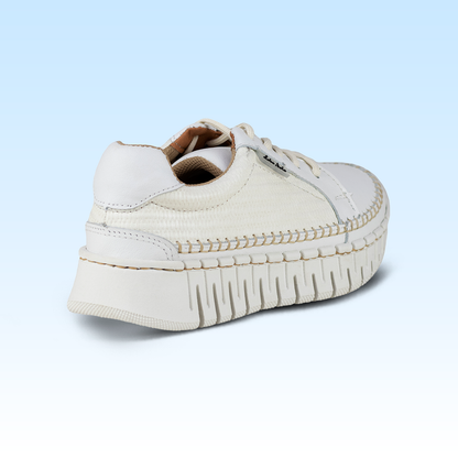 Tenis Casual de Plataforma Para Dama Lobo Solo 4952 Blanco