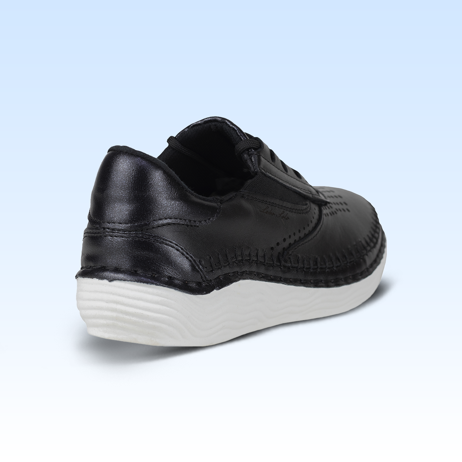 Tenis Tejidos A Mano Casual Para Dama Lobo Solo 5131 Negro