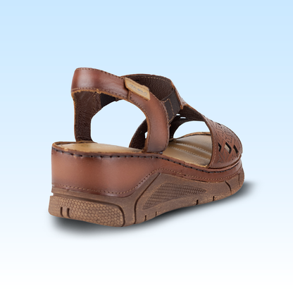 Sandalia Casual Para Dama Lobo Solo 1382 Orange