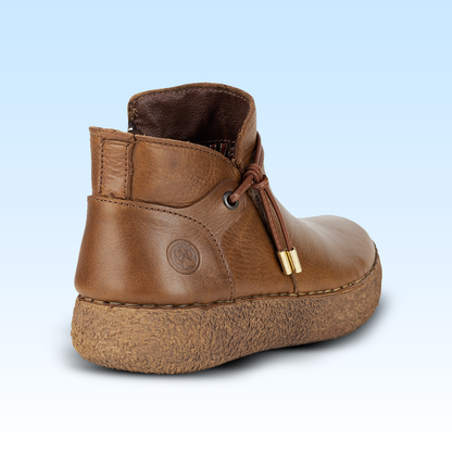 Botín Casual de Marca Lobo Solo Para Dama 4828 Camel