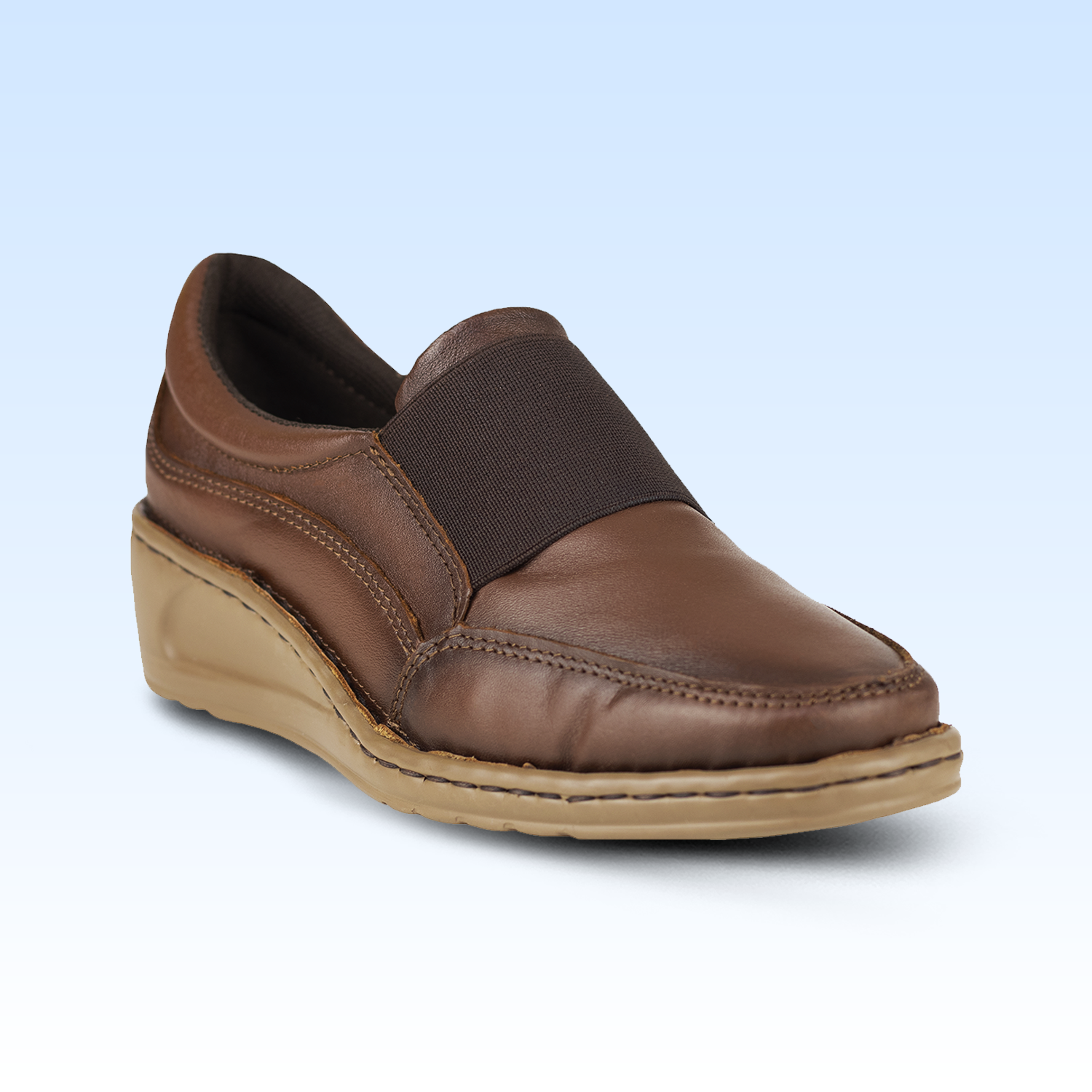 Zapato Casual Dama Lobo Solo 4841 Algodón Caoba