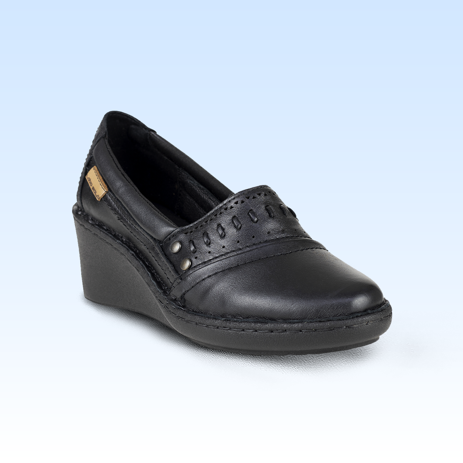 Zapato Con Tacón Para Dama Lobo Solo 5590 Negro