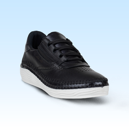 Tenis Tejidos A Mano Casual Para Dama Lobo Solo 5131 Negro