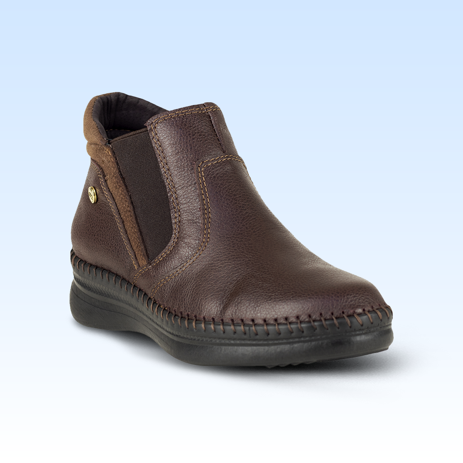 Botín Casual Dama Lobo Solo 4986 Burgos Burgundy