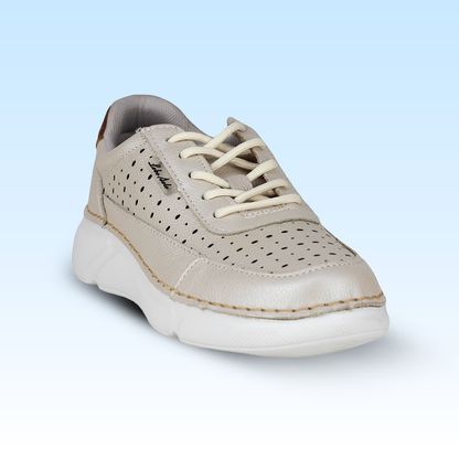 Tenis Confort Casual Para Dama Lobo Solo 4663 Marfil