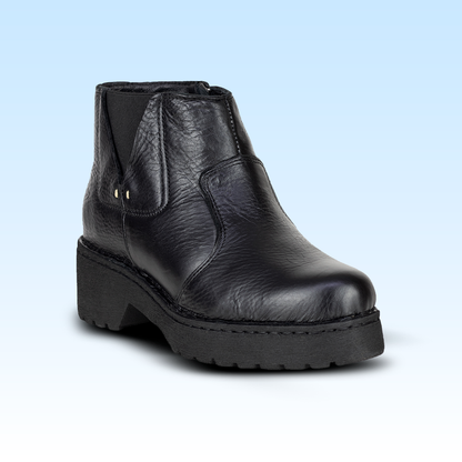 Botín Casual Tacón Medio Para Dama Lobo Solo 5034 Negro