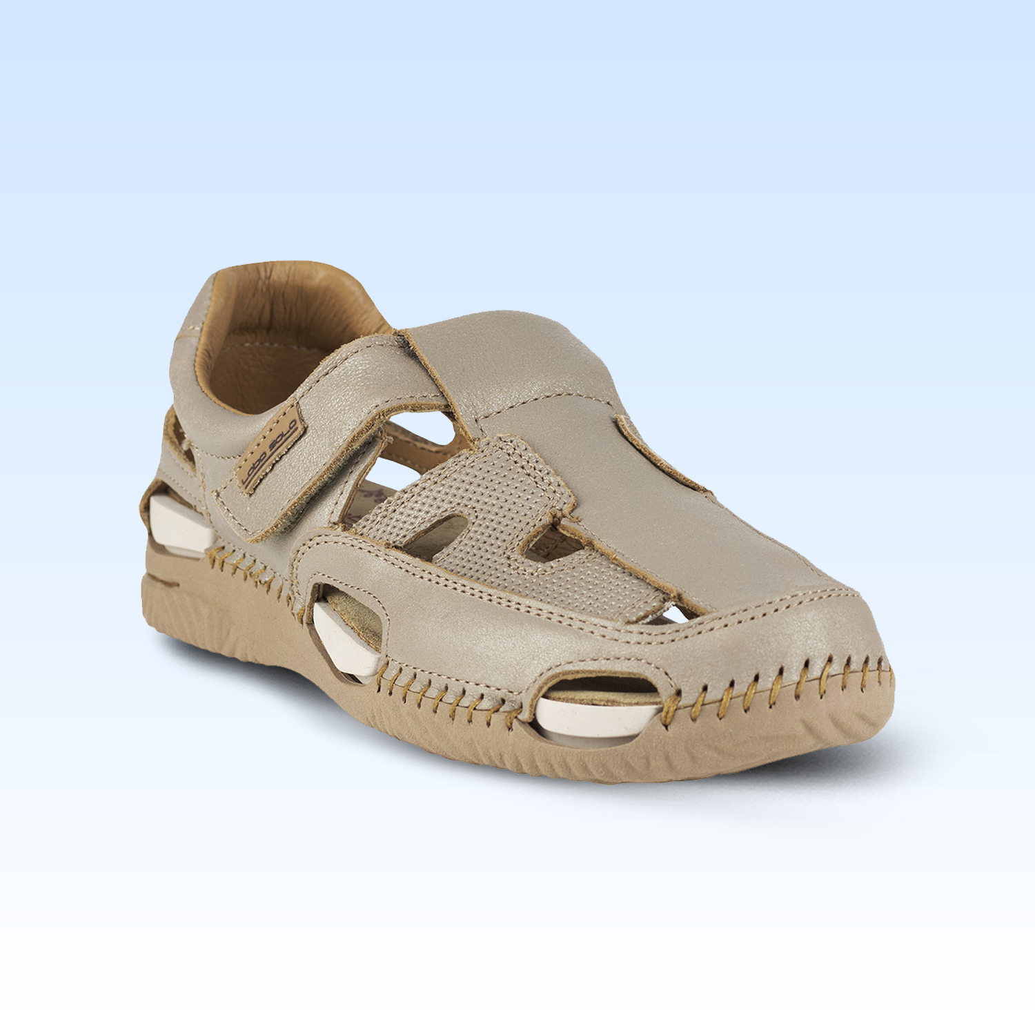 Sandalia Confort Para Dama Lobo Solo 1772 Sand