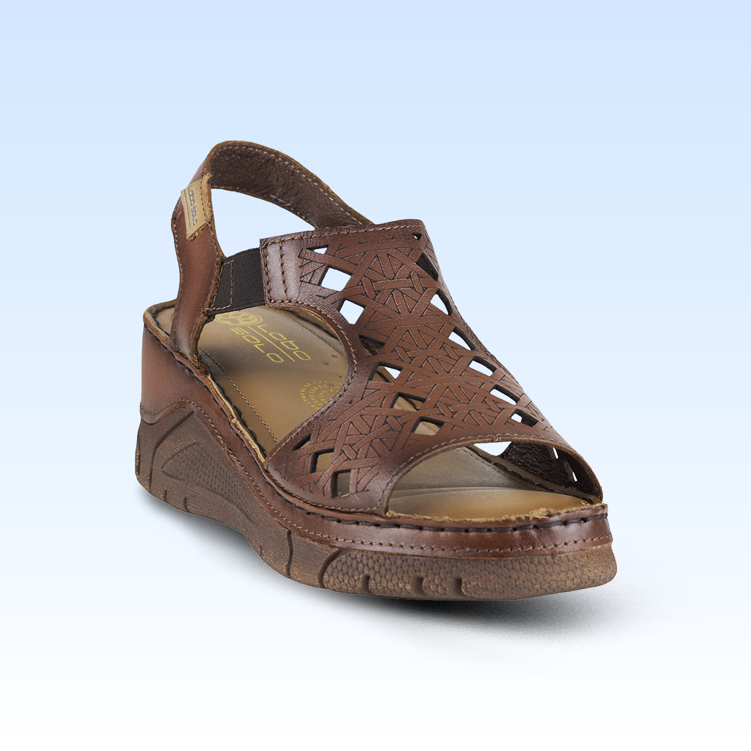 Sandalia Casual Para Dama Lobo Solo 1382 Orange