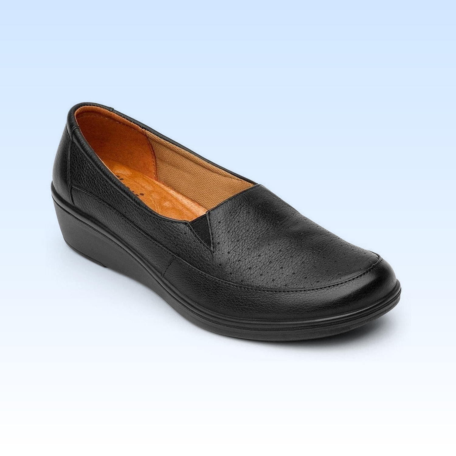 Flat Casual Dama Flexi Castaña 45601 Negro
