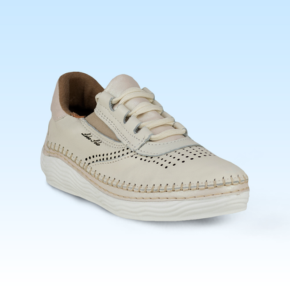Tenis Casual Confort Para Dama Lobo Solo 5131 Marfil
