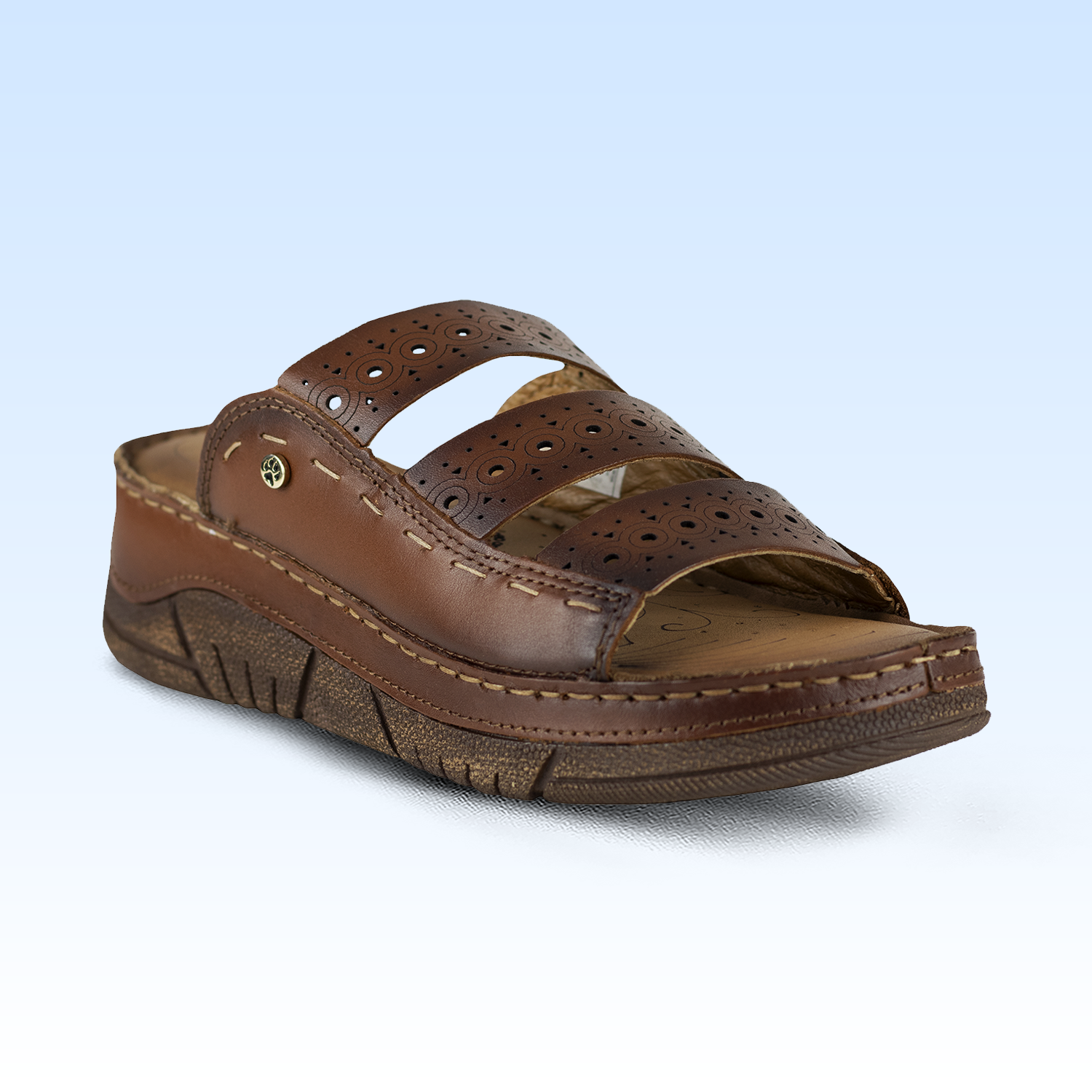 Sandalia de Plataforma Dama Lobo Solo Zafira 1707 Madrid Orange