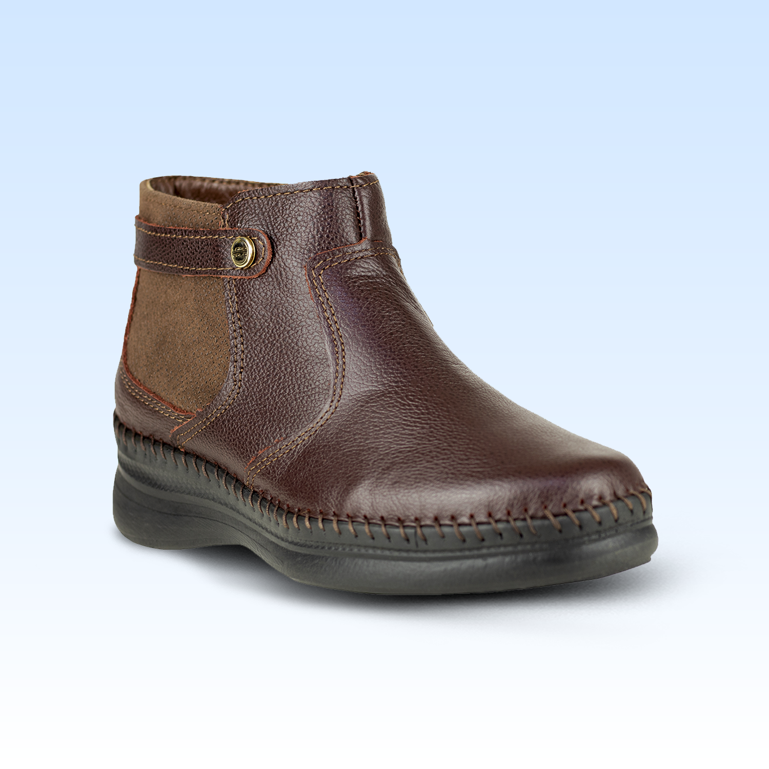 Botín Casual Dama Lobo Solo 4983 Burgos Burgundy