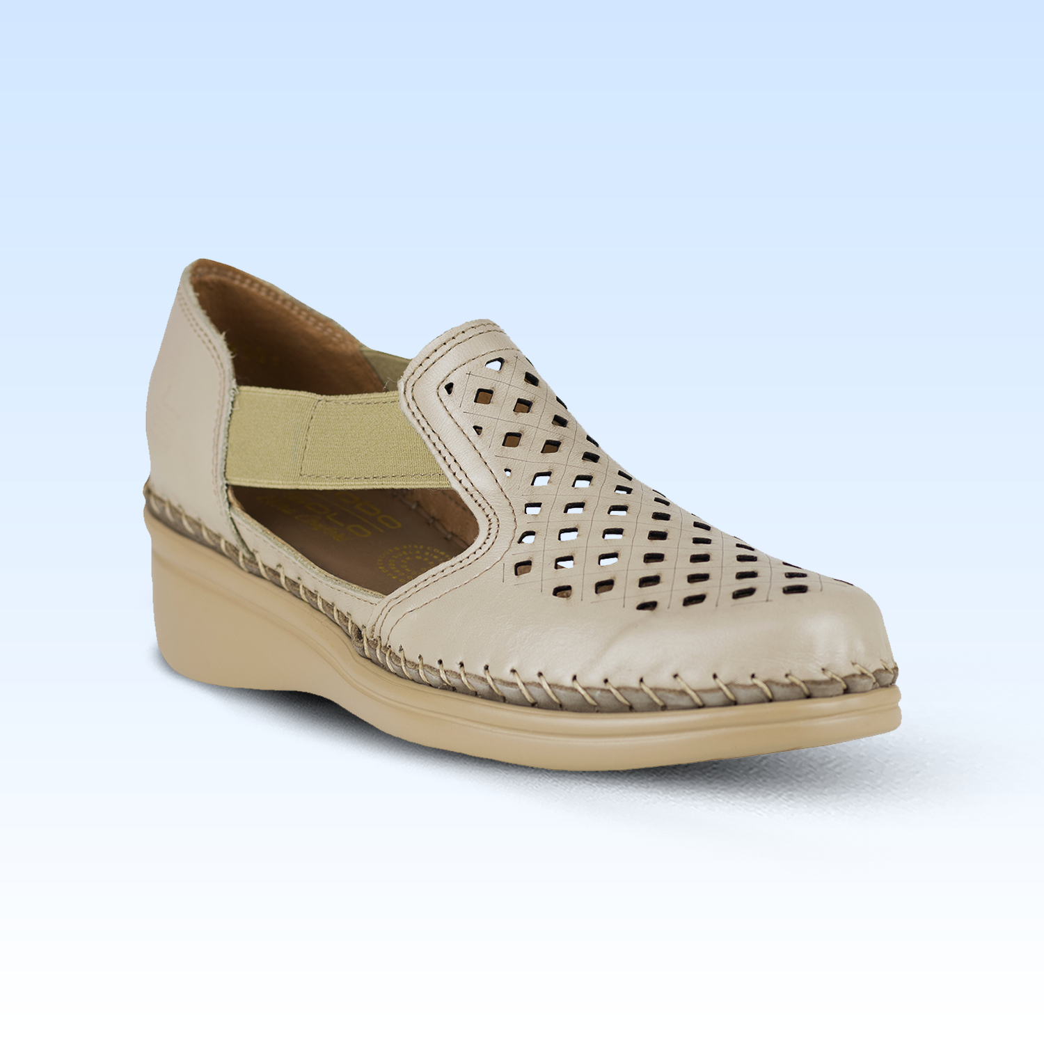 Zapato Casual Dama Lobo Solo Jessi 4705 Algodón Arena