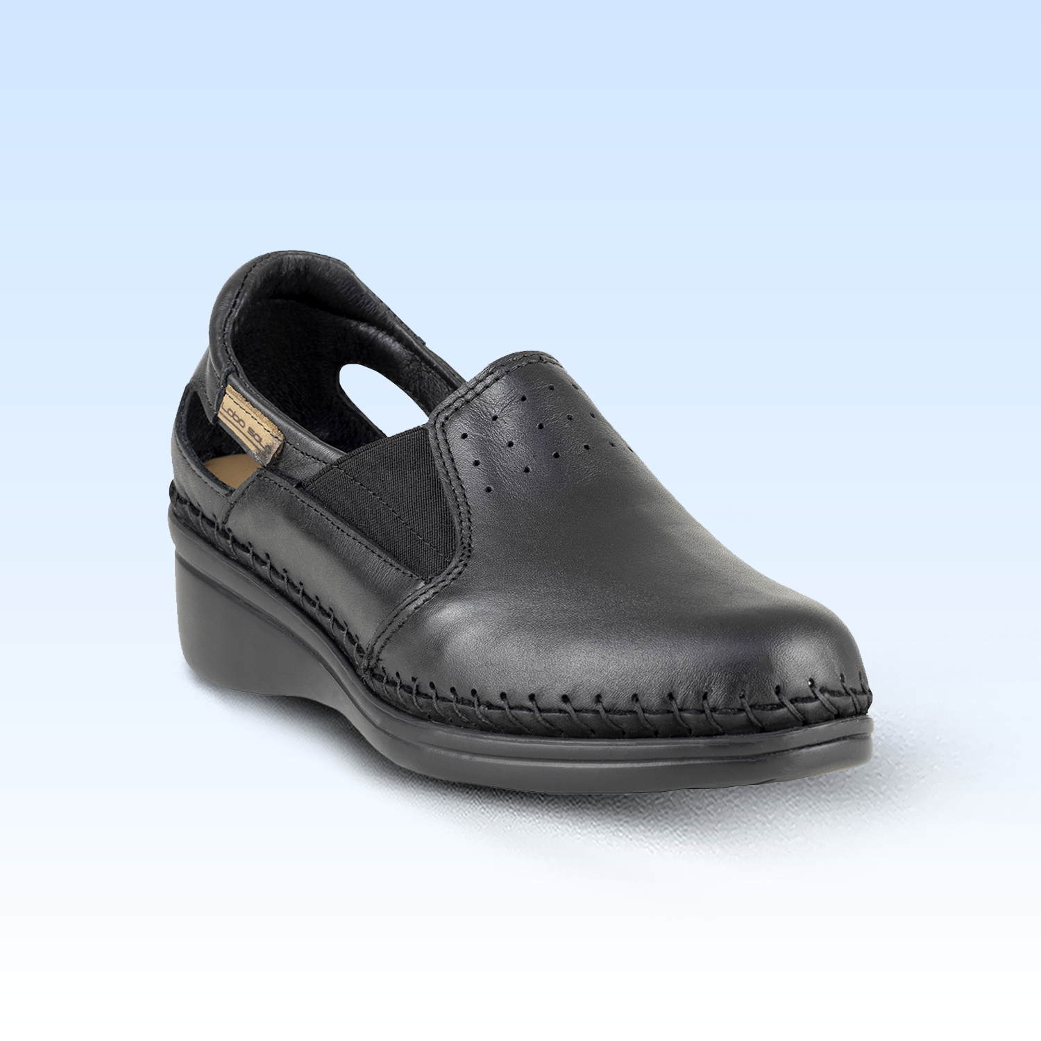 Mocasin Confort Para Dama Lobo Solo 4728 Negro