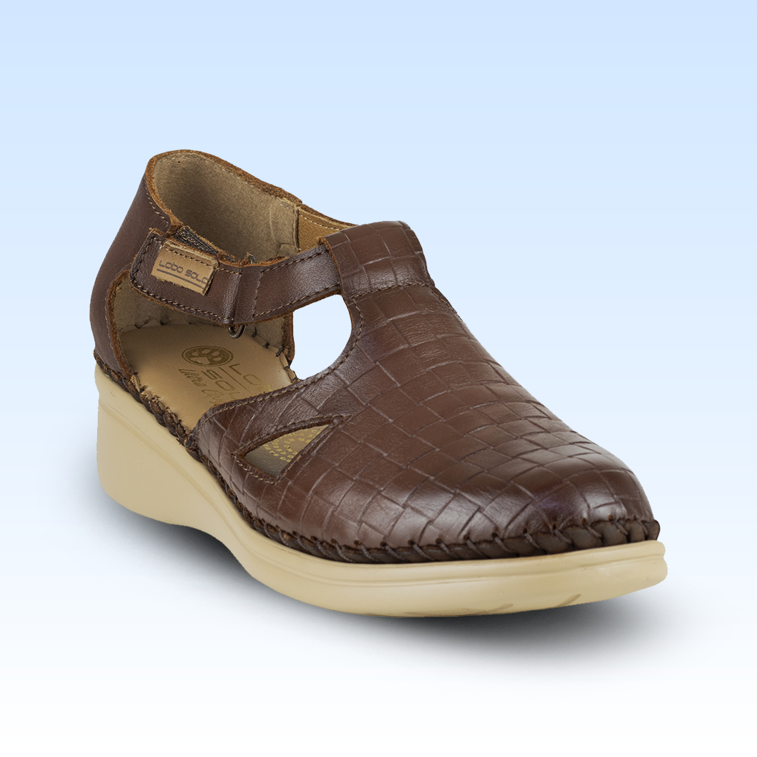 Zapato Choclo Dama Lobo Solo 4729 Caoba
