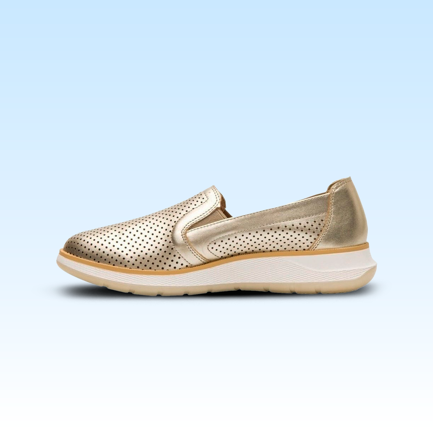 Slip On Casual Dama Flexi Rosaura 119302 Oro