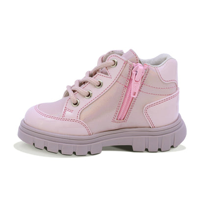 TENIS COQUETA PARA NIÑA DE SINTÉTICO COLOR ROSA SUELA THUNDER CON AGUJETA