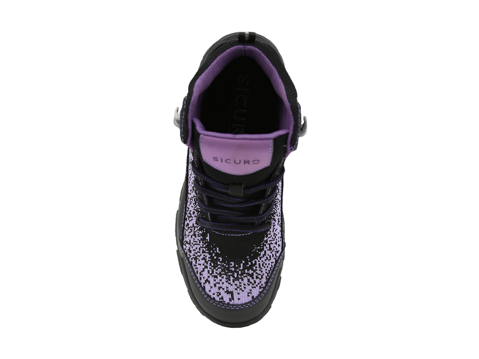 Bota De Seguridad Sicuro Forte SF78 Negro Lila Dama