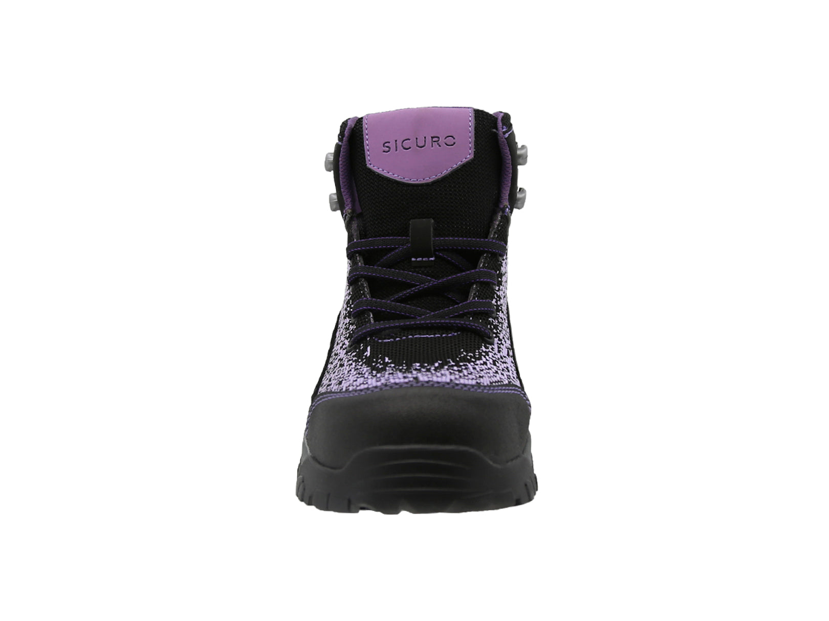 Bota De Seguridad Sicuro Forte SF78 Negro Lila Dama