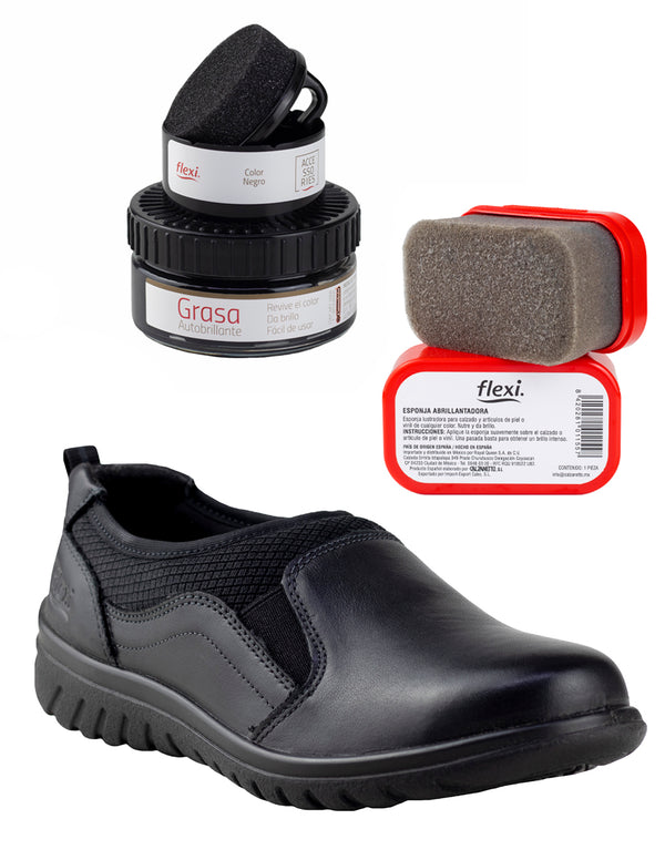 Zapatos Casual Flexi Mujer 35301 Negro Más Productos de Limpieza