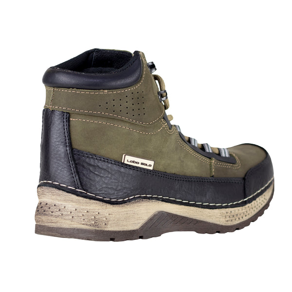 Botas Outdoor Para Caballero Lobo Solo 8797 Musgo