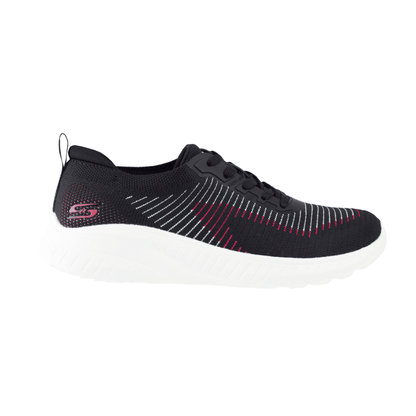 Tenis Skechers Bobs Sport Squad Chaos-Renegade Dama 117207 Negro Multicolor