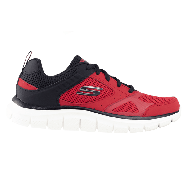 Tenis Skechers Track-Syntac Caballero 232398 Rojo Negro