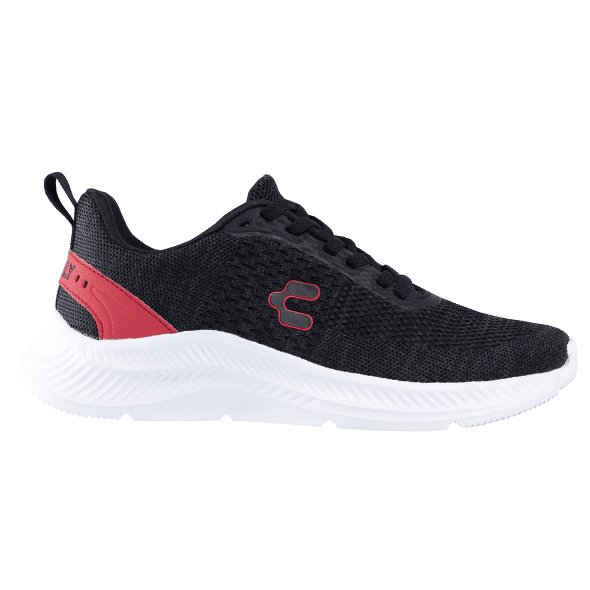Tenis Charly Thinny Running Unisex 1086205 Negro Rojo