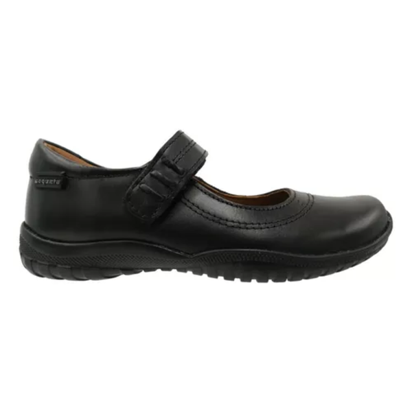 Zapato Escolar Coqueta Niña 38700-A Piel Negro 22-26