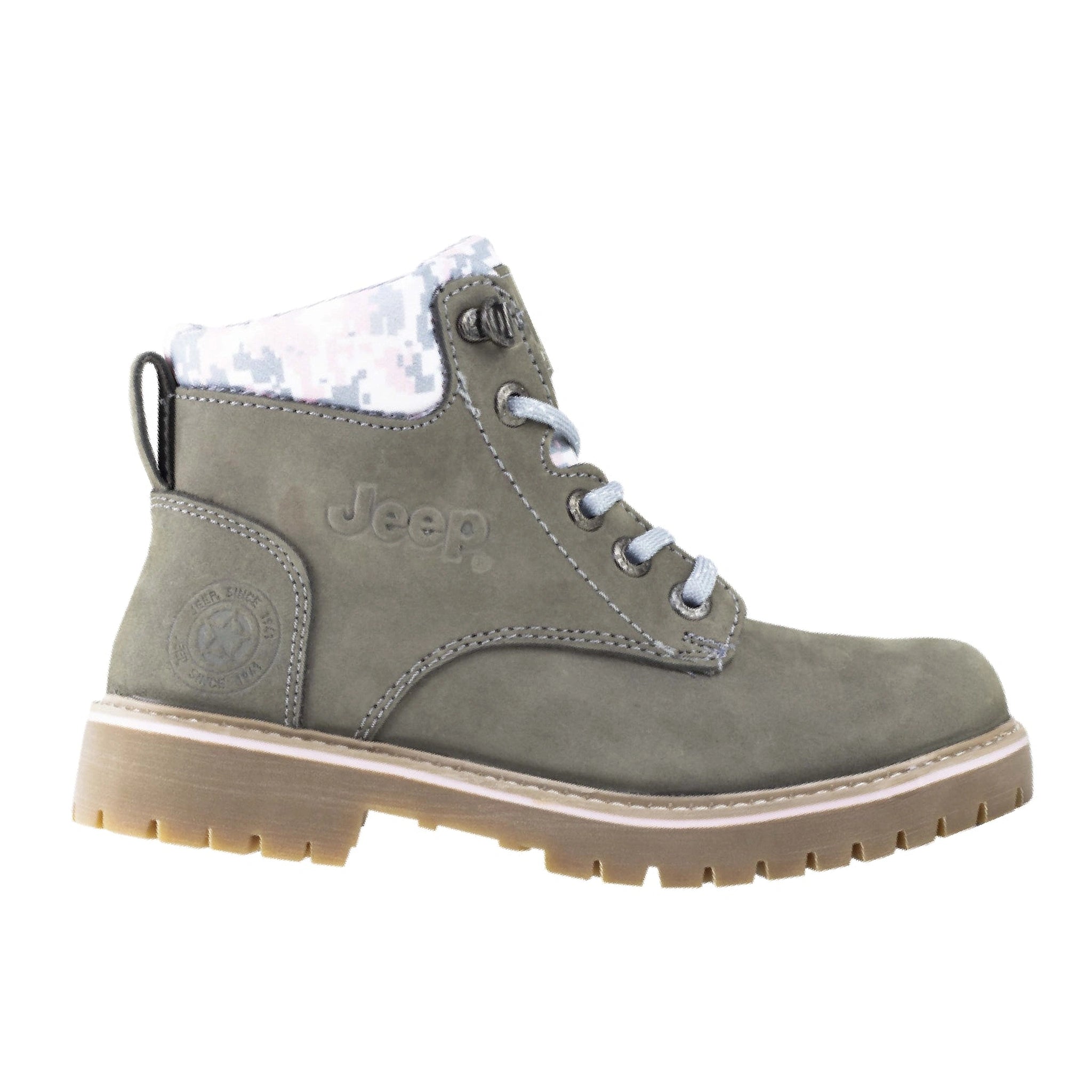 Bota Industrial Tipo II PP Dama Jeep Fleetvan 10754 Nobuck Gris