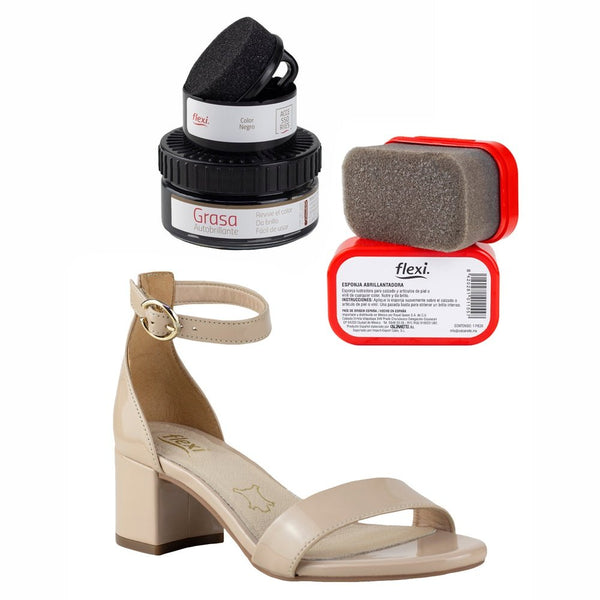 Sandalia de Tacón Dama Flexi Celine 106411 Maquillaje + Productos de Limpieza