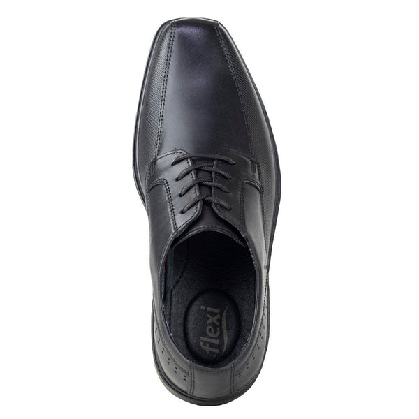 Derby Casual Caballero Flexi Bali 406402 Negro + Productos de Limpieza