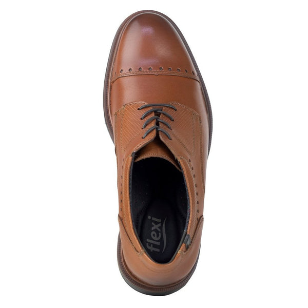 Derby Casual Caballero Flexi Parker 400102 Tan + Productos de Limpieza